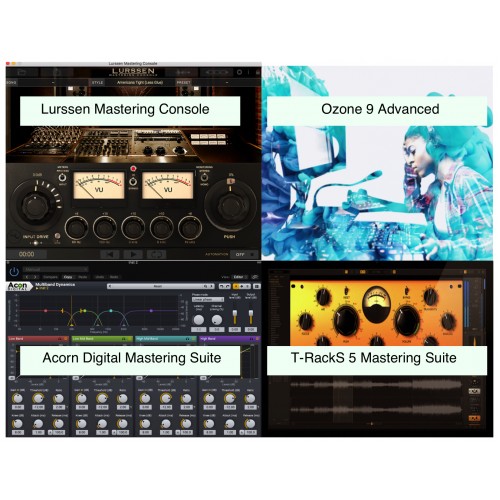 MEGA MASTERING PACK MAC - Ozone 9 Advanced + T RackS 5 Mastering Suite + Acorn Digital Mastering Suite + Lurssen Mastering Console